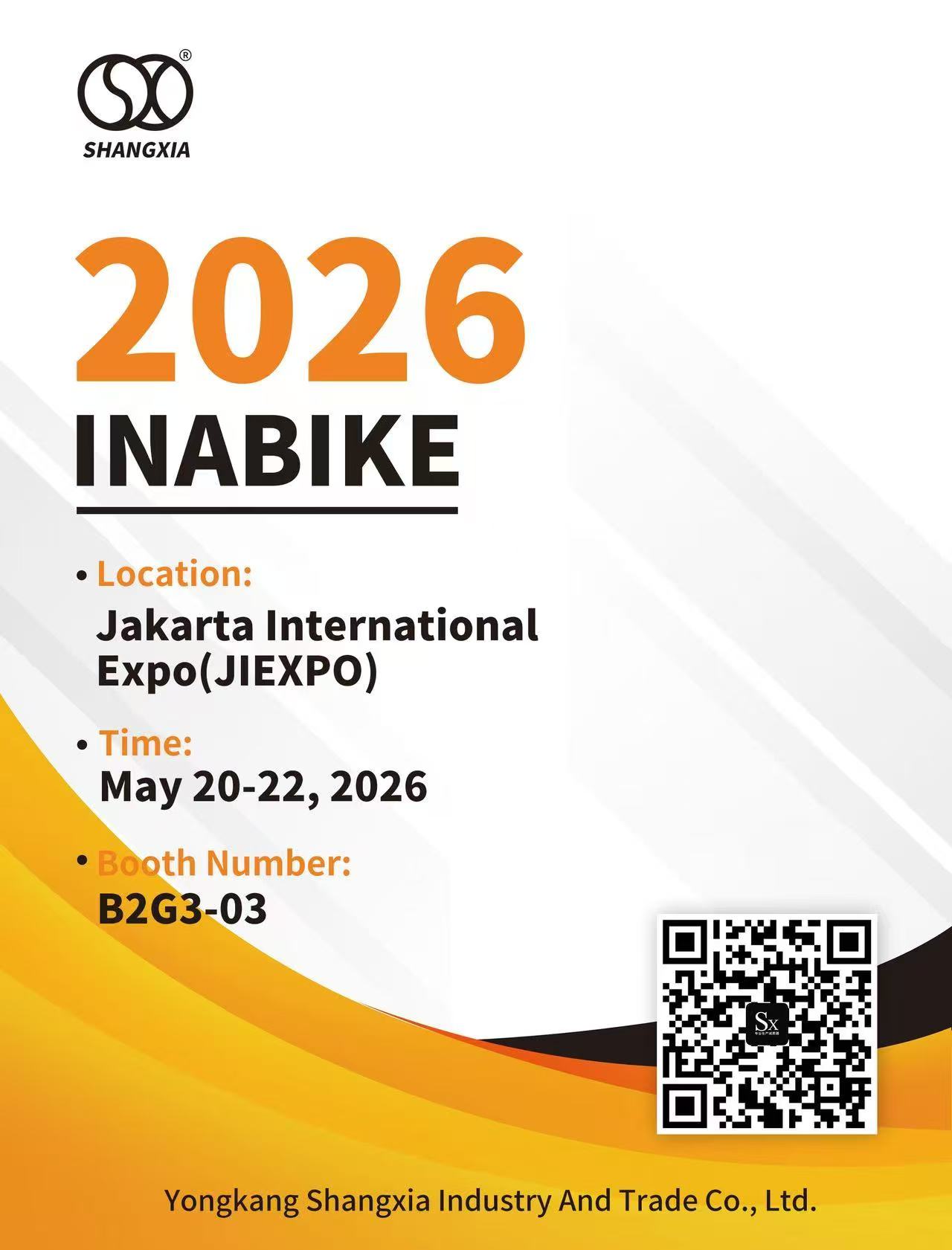 2026 Inabike Exhibition，SXJZ motorcykel støddæmper kommer！