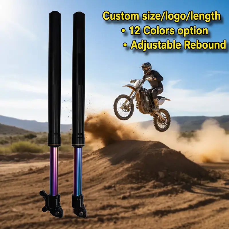 630 mm Upgrade Juster Rebound Forks Motorcykel støddæmper